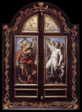 Triptych2 Baroque Annibale Carracci Peinture à l'huile
